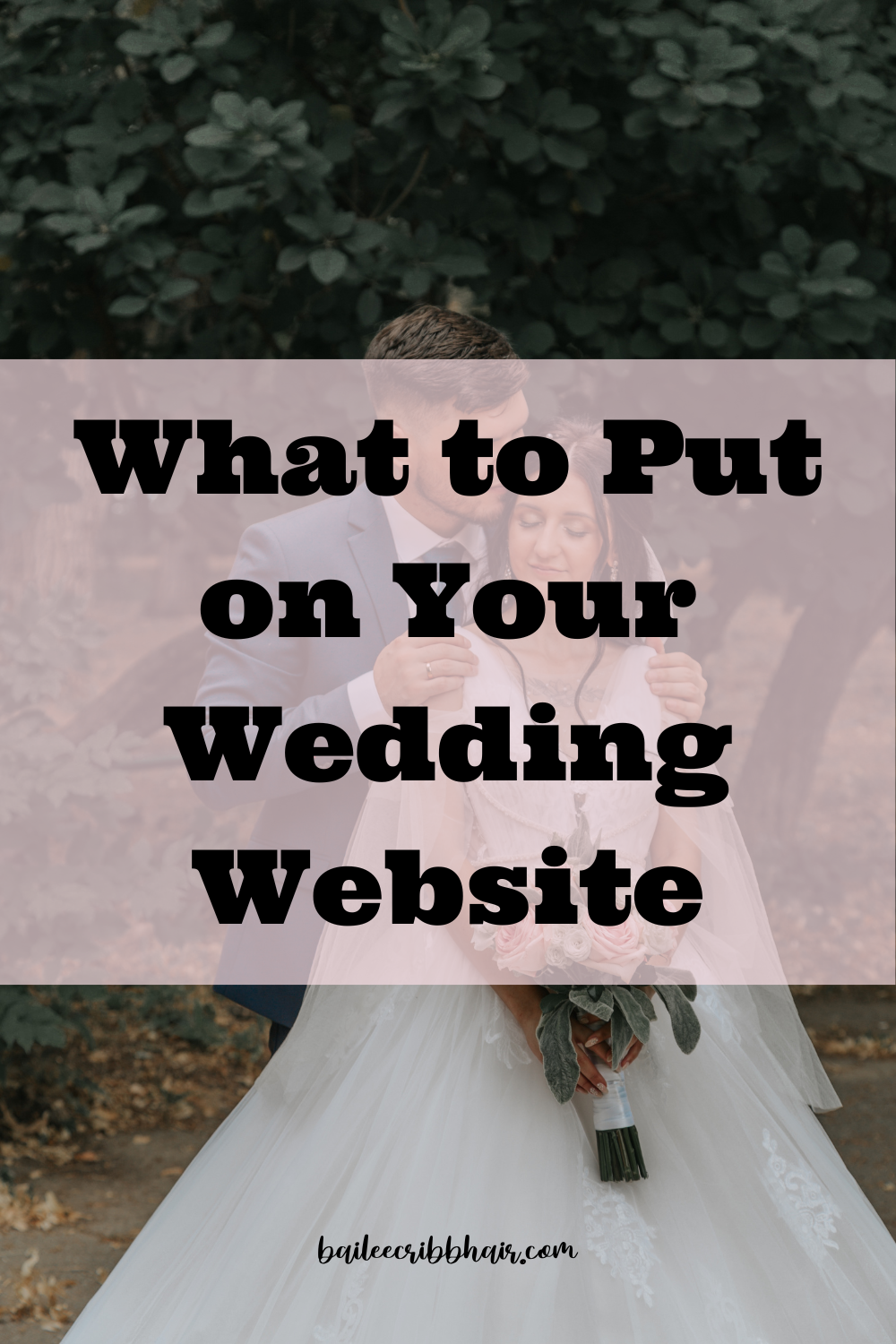 what to put on your wedding website