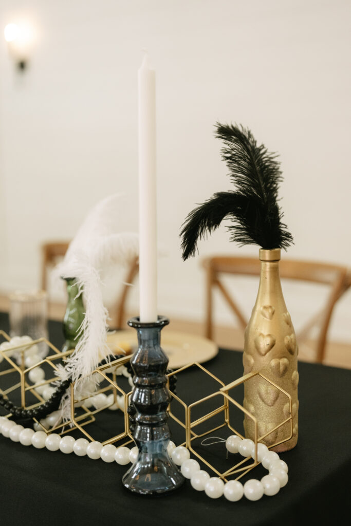 decorated sweetheart table mood baord