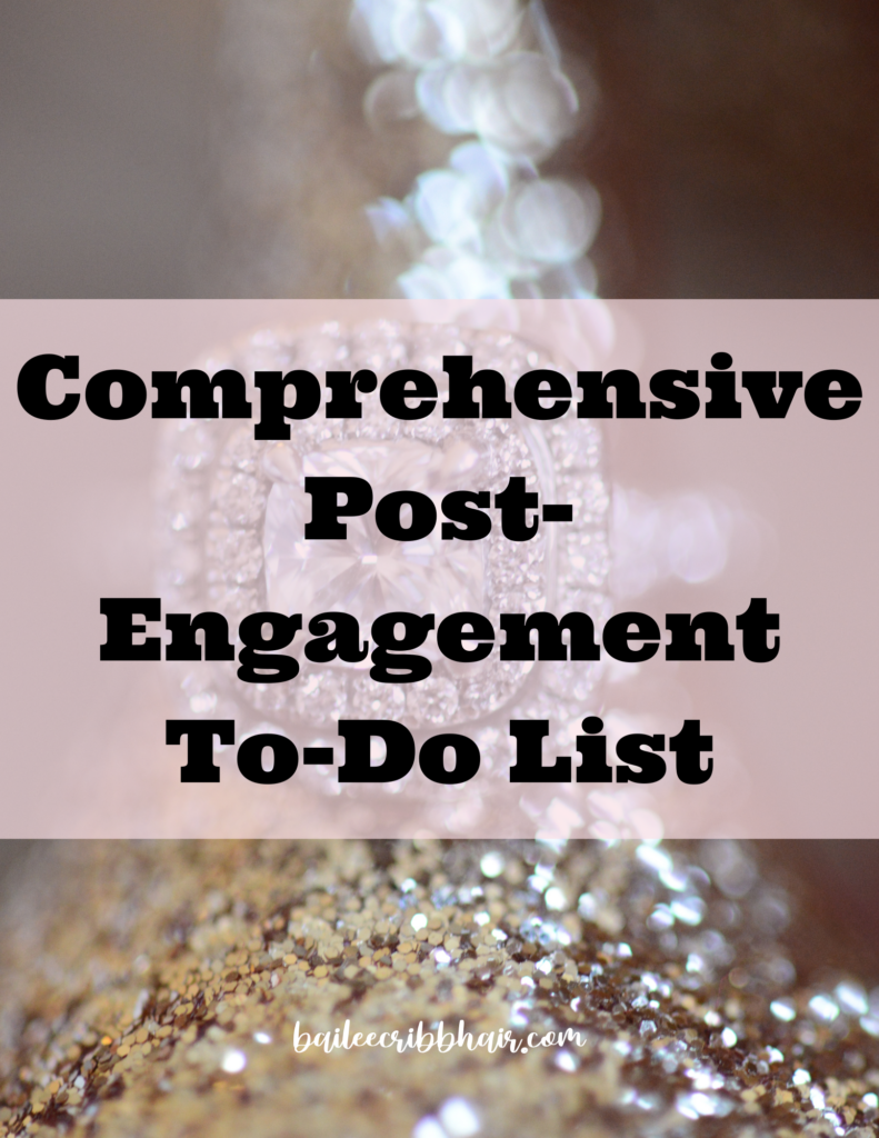 comprehensive post-engagement to do list