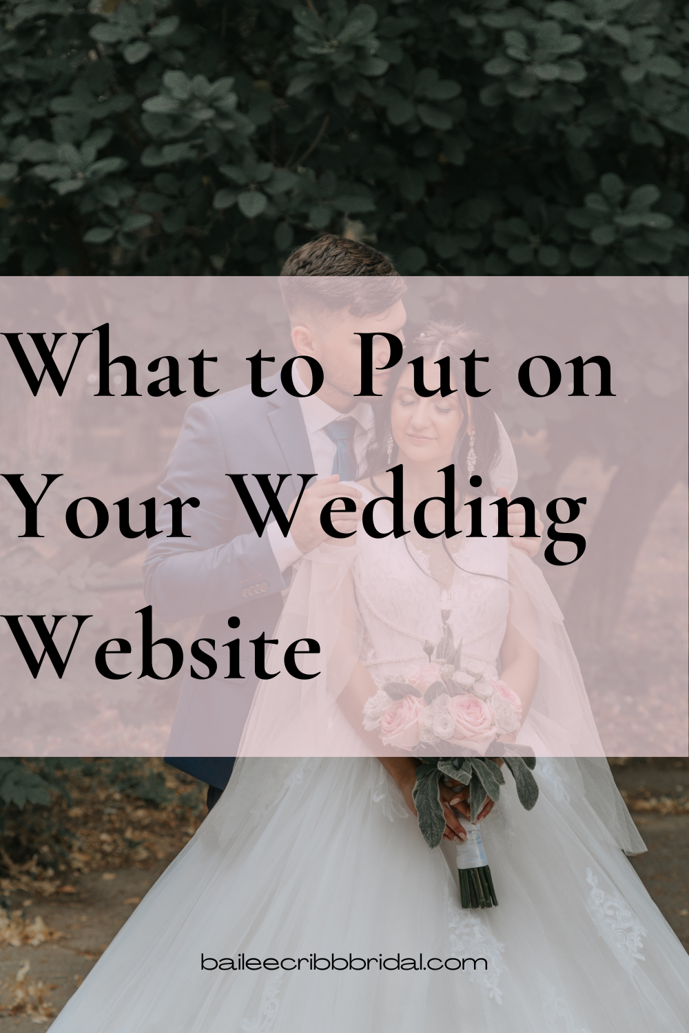 What to Put on Your Wedding Website