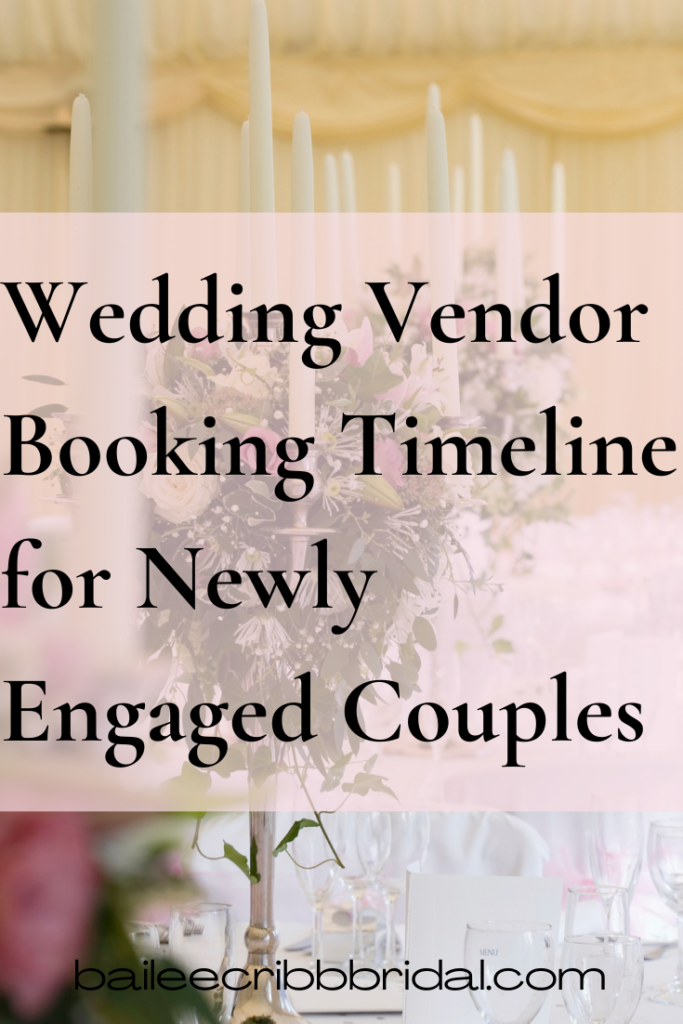 Wedding Vendor Booking Timeline for Newly Engaged Couples